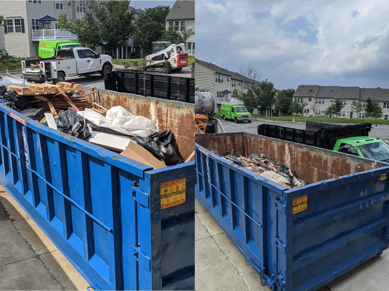 Waste compaction truck