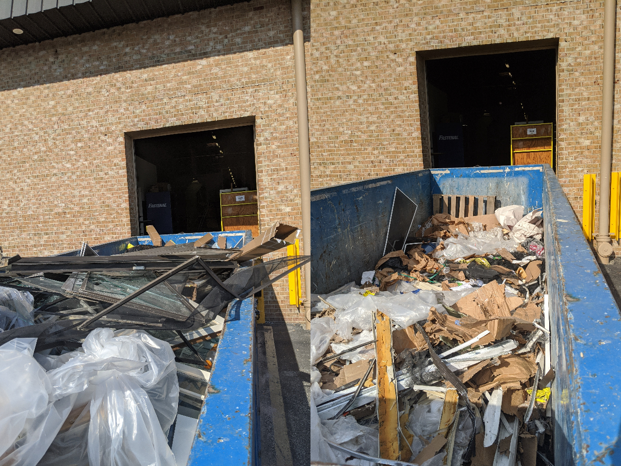 On-site trash compaction