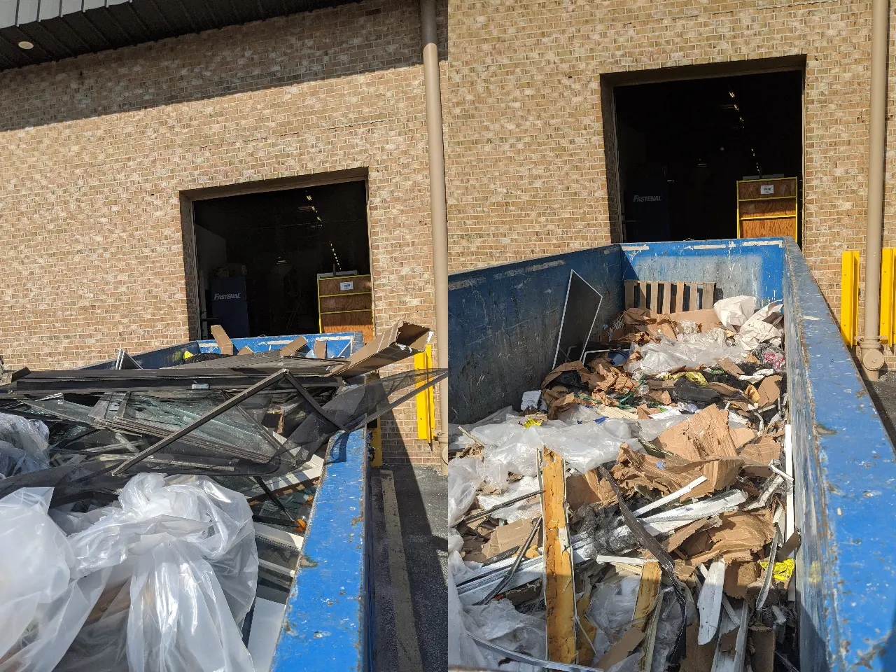 On-site trash compaction