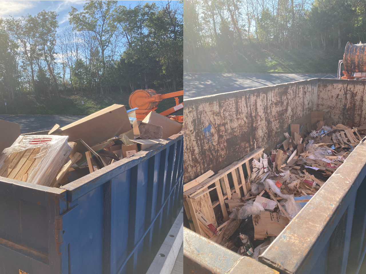 Reduce dumpster hauls