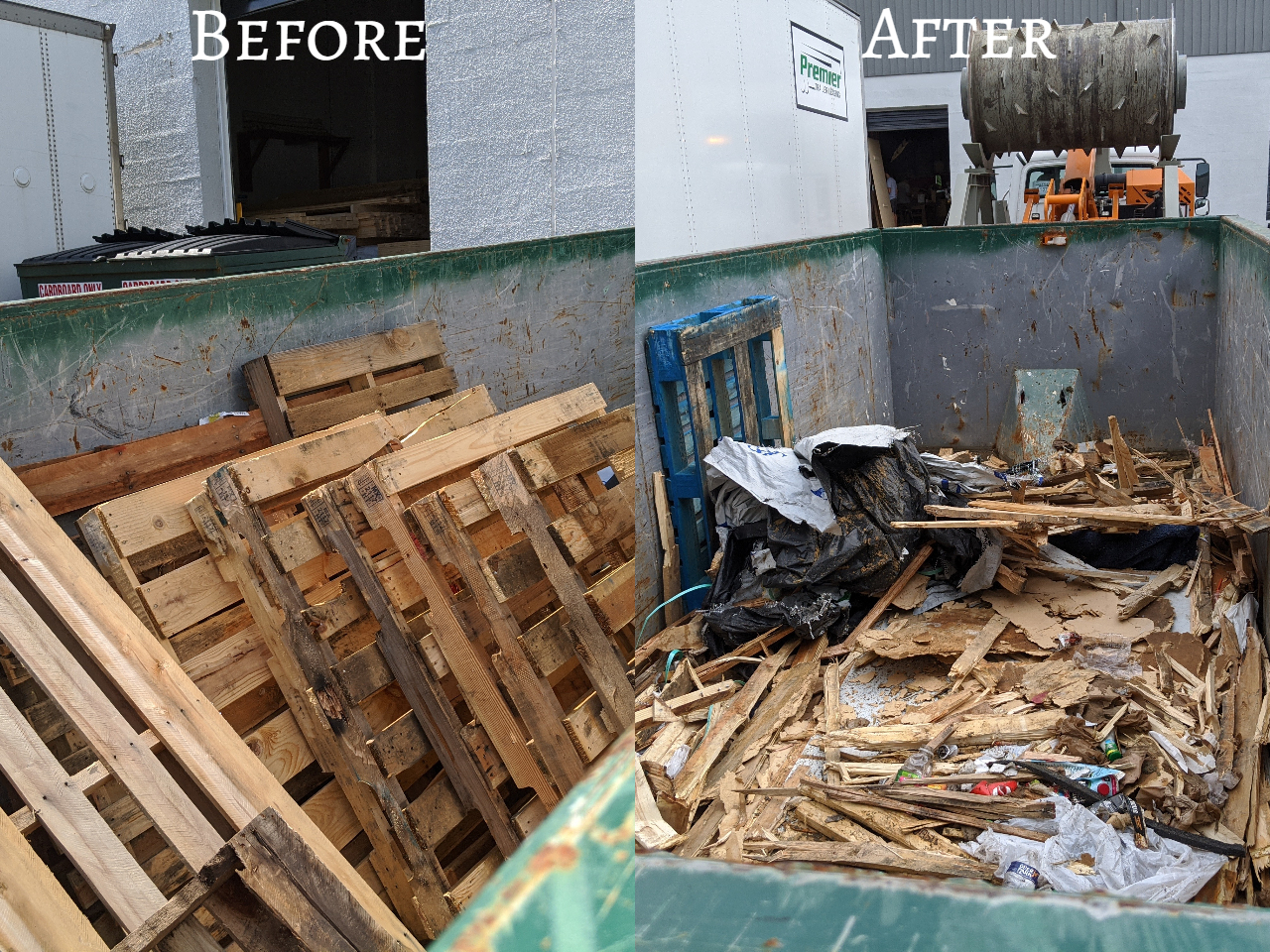 Open-top dumpster services