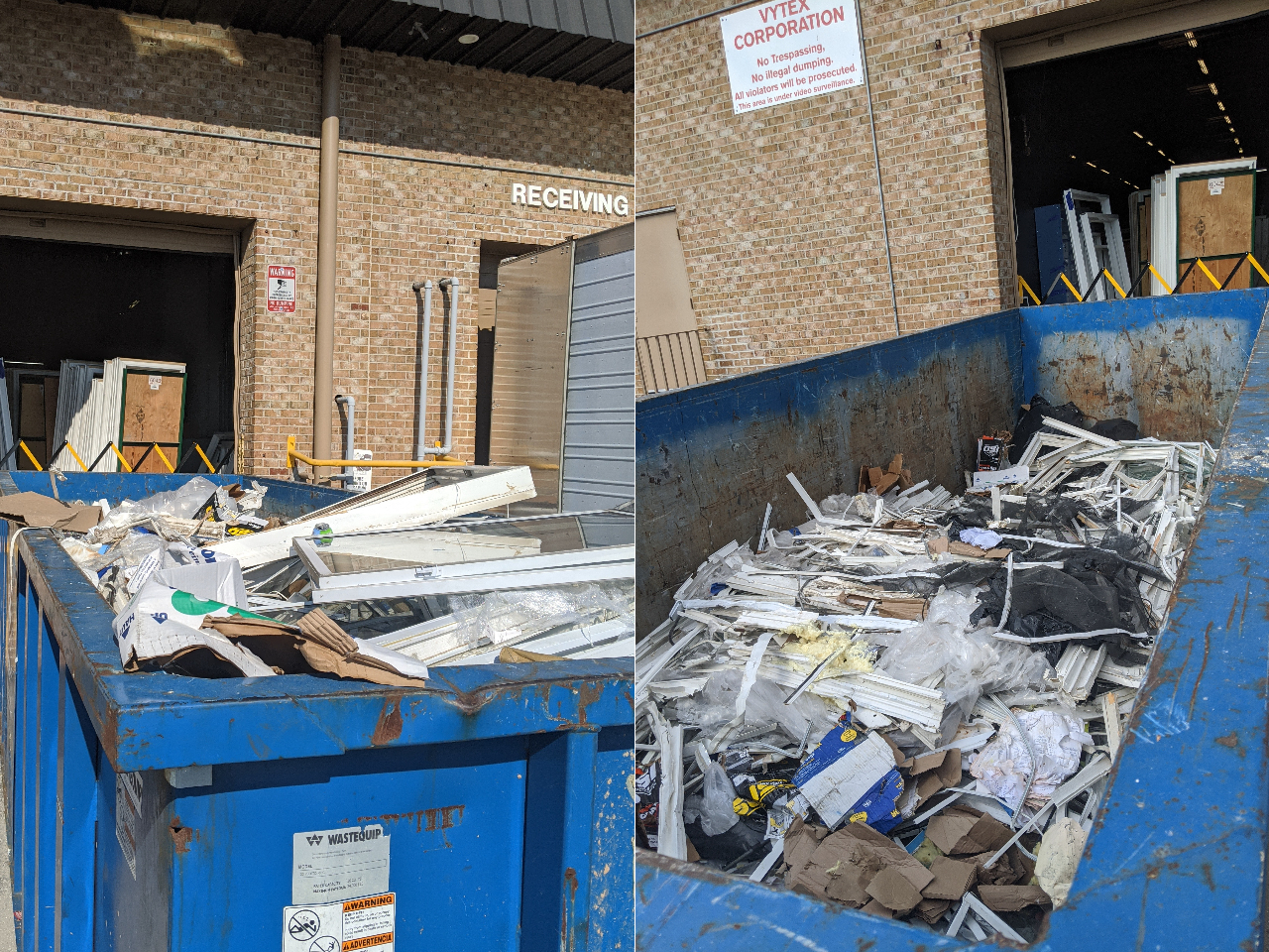 Commercial dumpster savings