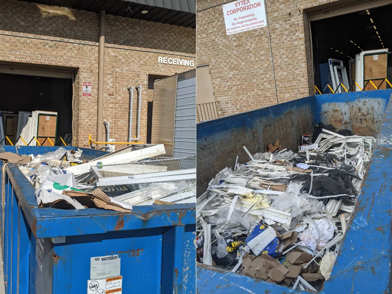 Commercial dumpster savings